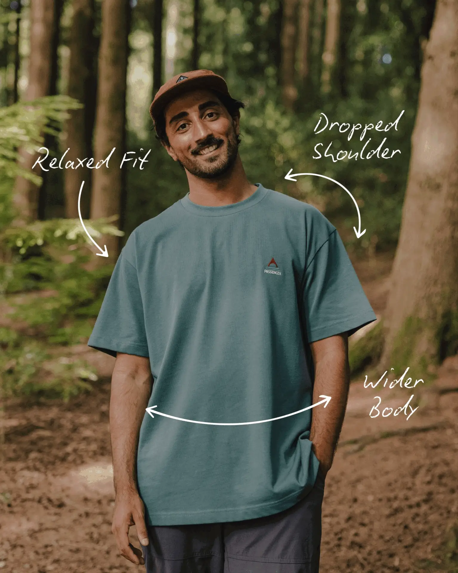 Heritage Organic Relaxed Fit T-Shirt - Dark Denim - Image 9